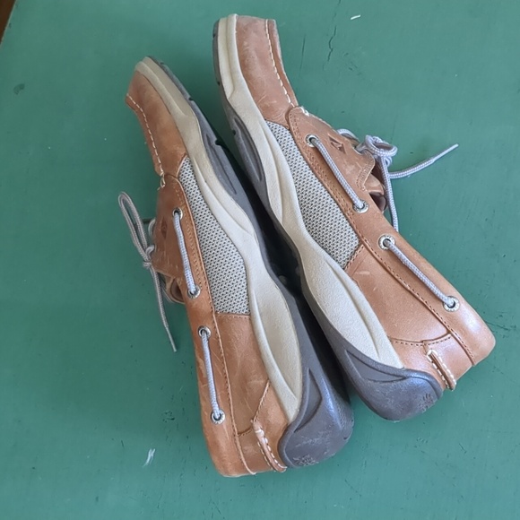 Sperry Top Sider Shoes Mens 13 Boat Billfish Tan Brown Leather Loafers Moccasin - Picture 6 of 10